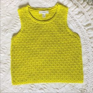 Forever 21 Citron Sleeveless Knitted Sweater Vest